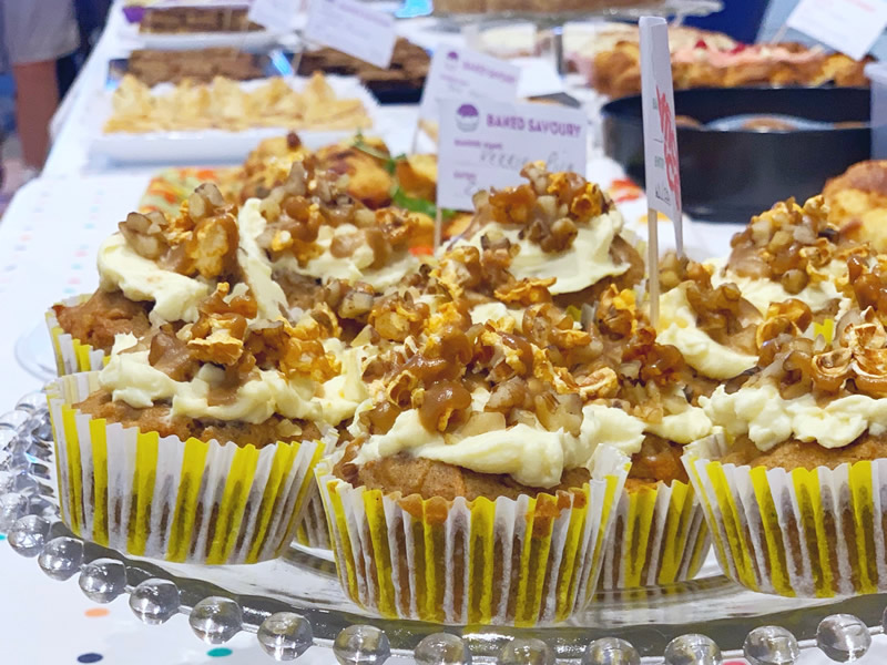 Carrot Cake, Cream Cheese Frosting and Salted Caramel Cupcakes - by Joan Nicholls